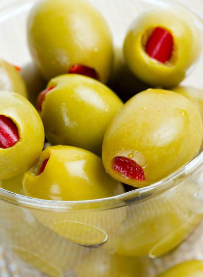 Biber Dolgulu Yeşil Zeytin